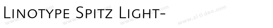 Linotype Spitz Light字体转换